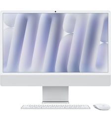 Ordinateur Apple 24" Ecran Retina 4,5K Puce M4 CPU 10 / GPU 10 coeurs Mémoire RAM 16Go Stockage 256Go SSD Argent Apple