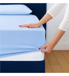 Drap Housse 2 en 1 - Alèse Imperméable intégrée - Coloris Carbone Dodo