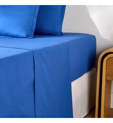 Drap plat uni en percale de coton, 80 fils La Redoute Interieurs