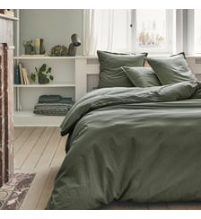 Parure de lit unie en coton, taies rectangles, TOUT DOUX Essix