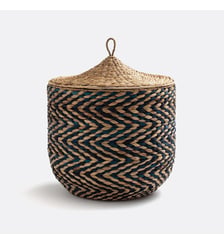 Panier tressé avec couvercle La Redoute Interieurs