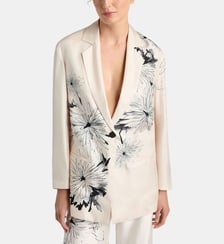 Veste zuni en sergé de soie placé Momonì