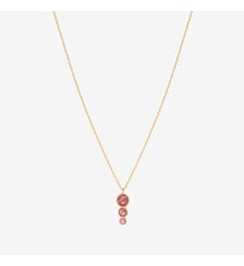 Collier doré rhodochrosite - andrea Caroline Najman