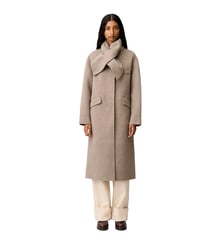 Manteau long laine col foulard Claudie Pierlot