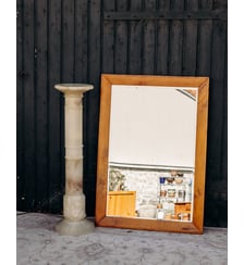 Miroir en bois rectangulaire Georges N°1146- Produit chiné Debongout