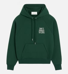 Hoodie unisexe en coton "Don't forget to love" AMI Paris