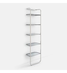 Étagère murale en inox et verre fumé La Redoute Interieurs