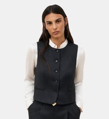 Veste vcapucin - Motif uni - Polyester recycle Caroll