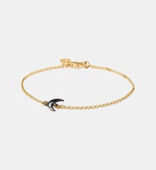 Bracelet lune bicolore en argent 925 plaqué or jaune 18 carats Aristocrazy