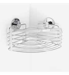 Panier angle inox brillant - Silver Bath Bazaar