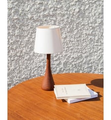 Lampe à poser en teck Julia N°201- Produit chiné Debongout