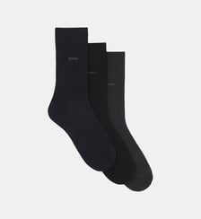 Lot de 3 paires de chaussettes en coton stretch BOSS
