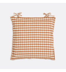 Galette de chaise vichy, en coton et lin La Redoute Interieurs