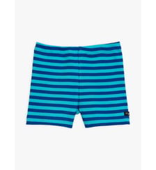 short Macio en coton côtelé à rayures 8/8 bleues Agnès b.