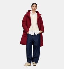 Manteau long matelassé à capuche Adolfo Dominguez