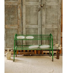 Grande desserte en métal vert Anouk N°384- Produit chiné Debongout
