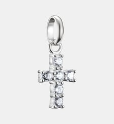 Pendentif Charm croix avec pierres blanches Connect Thomas Sabo
