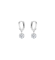 Mini Créoles 360° - 2 diamants, poids total 0,60ct approx. - Or blanc 750‰ La Brune & La Blonde