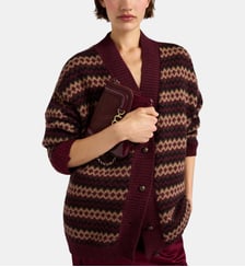 Cardigan selwin en jacquard Momonì