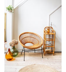 Fauteuil en rotin Jakob N°259- Produit chiné Debongout