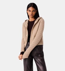 Cardigan avec capuche Maje