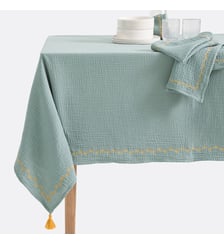 Nappe en gaze de coton brodé La Redoute Interieurs