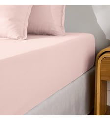Drap housse en percale coton, 80 fils, bonnet 30 cm La Redoute Interieurs
