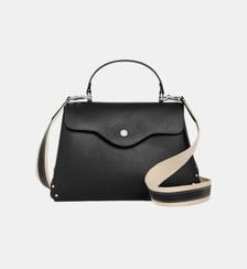 Sac à main moyen modèle Sans Couture en cuir lisse Le Tanneur