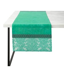 Chemin de table Escapade Tropicale 100% lin Le Jacquard Francais