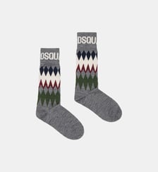 Chaussettes à motif jacquard multicolore Dsquared2