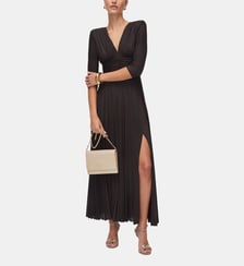 Robe longue plissée en lurex Liu Jo