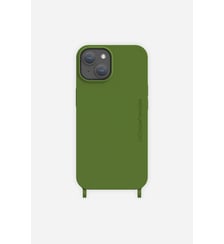 Coque de téléphone vert sapin soft touch avec anneaux pour iPhone 13 La Coque Française