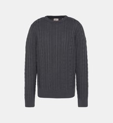 Pull col rond maille torsadée Schott