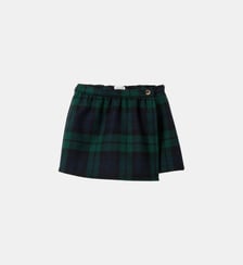 Jupe short imprimé tartan Fille Cyrillus