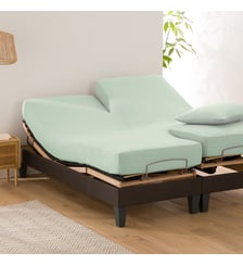 Drap housse uni en coton, lit articulé La Redoute Interieurs