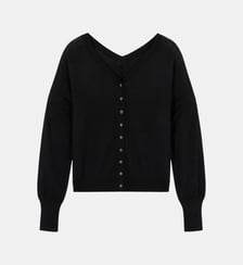 Pull tricot en laine strass dos Ikks