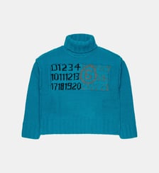Col roulé avec logo MM6 Maison Margiela