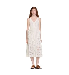 Robe longue en coton ajouré fleur Sandro