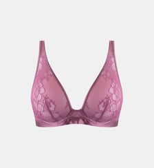 Soutien-gorge triangle Silk'n Lace rose Maison Lejaby