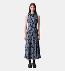 Robe fluide satinée imprimée Claudie Pierlot