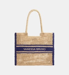 Grand Panier En Raphia Avec Rayures Vanessa Bruno