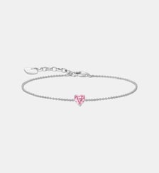 Bracelet avec cœur en zircone rose Thomas Sabo