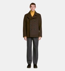 Caban croisé en laine Sandro