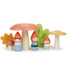 Famille de gnomes et forêt Tender Leaf