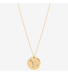 Collier doré cancer - galaxie - Cancer Caroline Najman