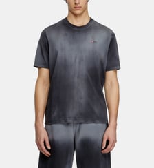 T-shirt délavé avec micro-logo brodé Diesel