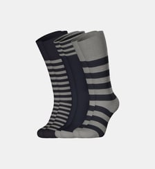 Lot de 3 paires de chaussettes hautes bicolores Eden Park