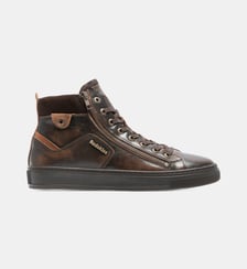 Baskets montantes Hopesi en cuir patiné-Tabac-43 - FR Redskins