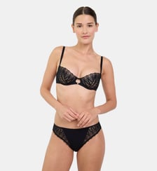 Petite culotte Dreamcatcher noire Maison Lejaby