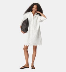 Robe chemise brodée Ikks